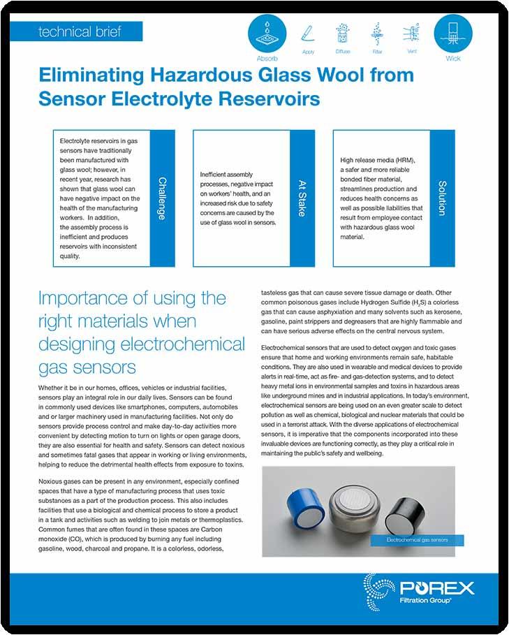 Tech Brief, Eliminating Glass Wool