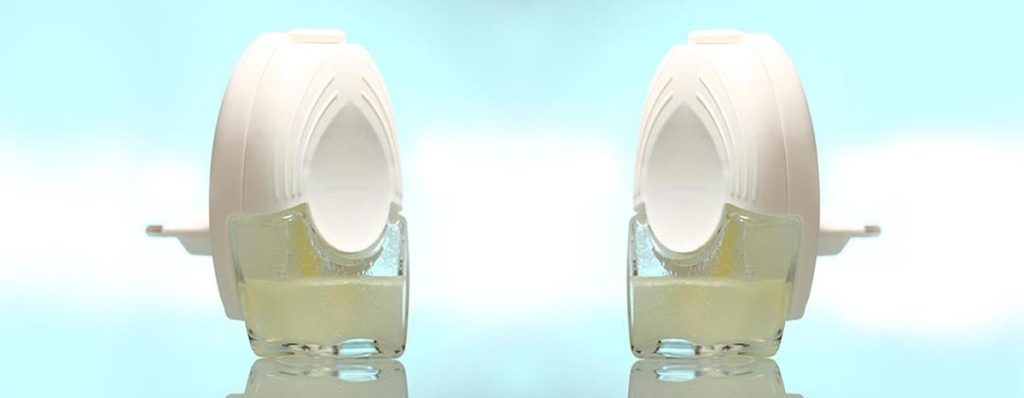 Porous polymer in plug-in air freshner