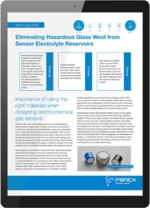 Eliminating Hazardous Glass Wool from Sensor Electrolyte Reservoirs