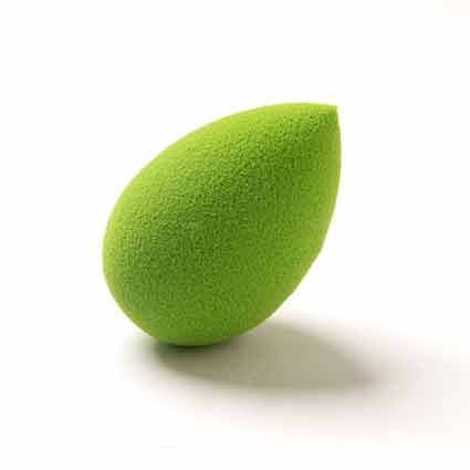 Makeup blender sponges in green color