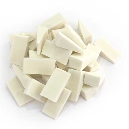 wedge cosmetic foam: white foam