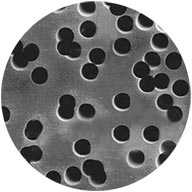 an image of a porous plastic membrane